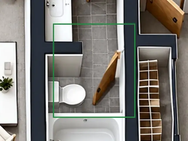3D floor plan, the same spot fixed.