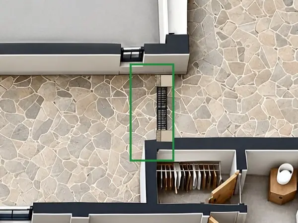 3D floor plan, the same spot fixed.