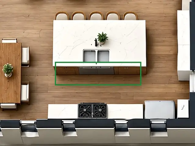 3D floor plan, the same spot fixed.