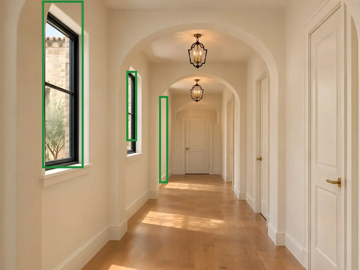 Hall, the same spot fixed.